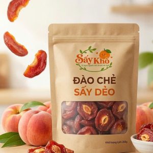 đào chẻ sấy dẻo