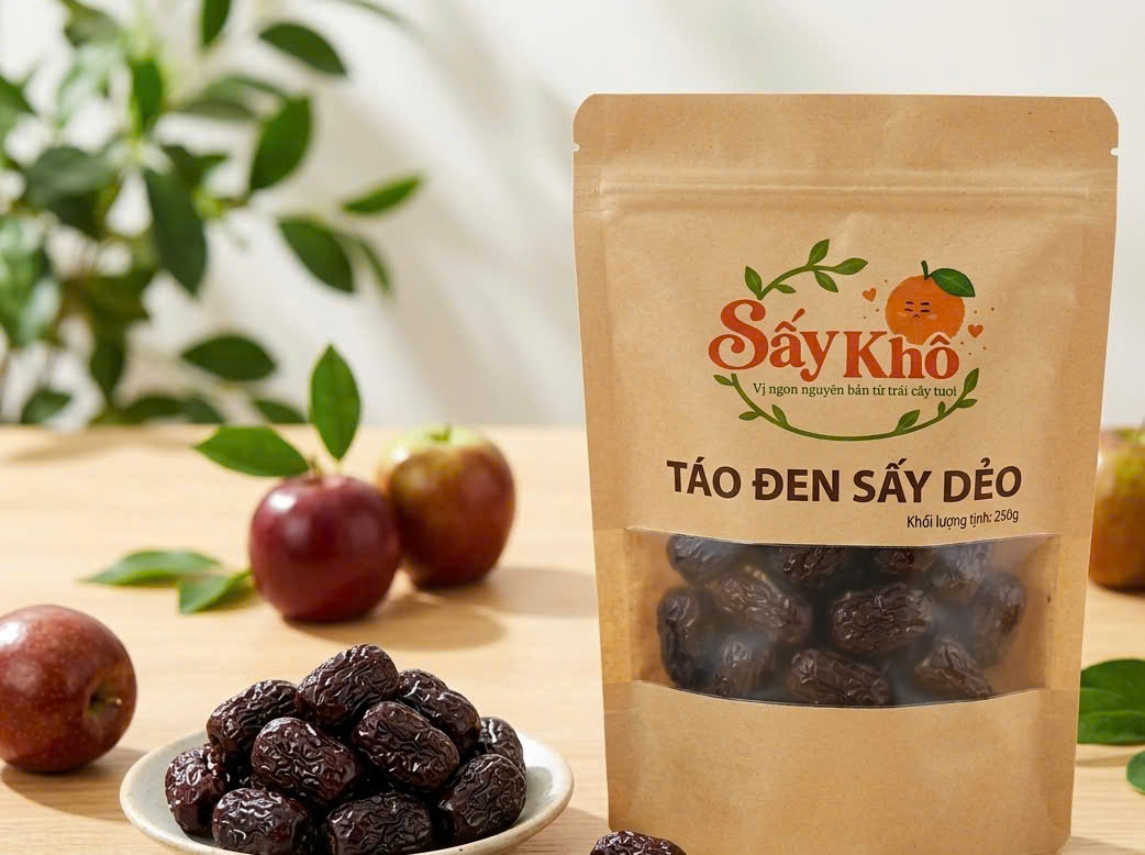 táo đen sấy dẻo