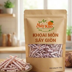 khoai môn sấy giòn