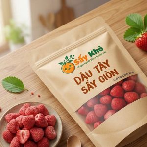 dâu tây sấy giòn