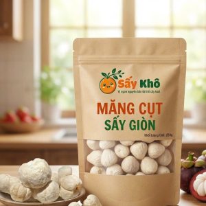 măng cụt sấy giòn
