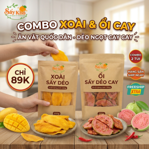 combo xoai ổi sấy dẻo
